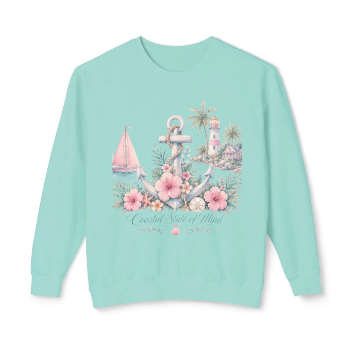 Tropical Anchor Coastal Crewneck
